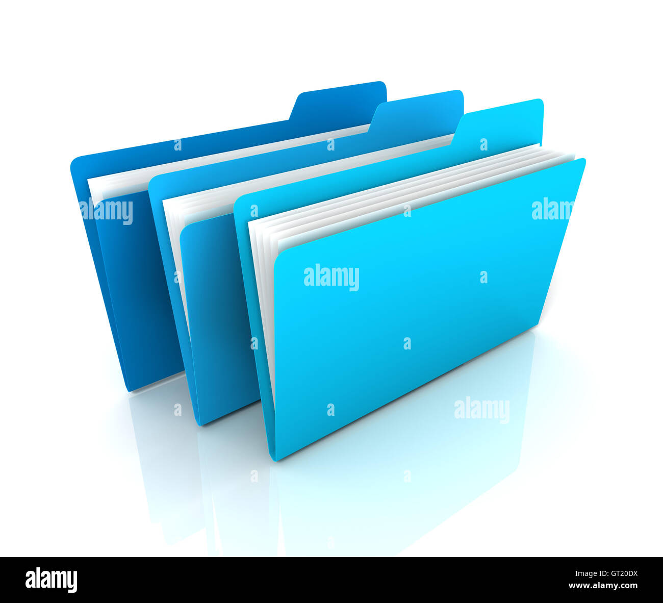 folders concept 3d illustration Stock Photo Alamy