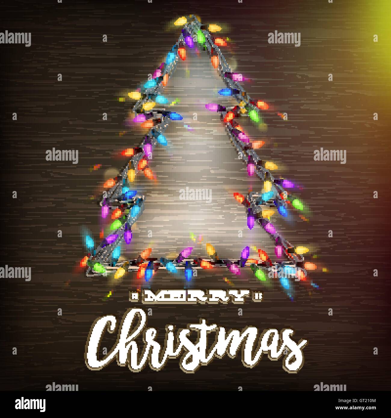 Led christmas lights tree Stock Vector Images - Alamy