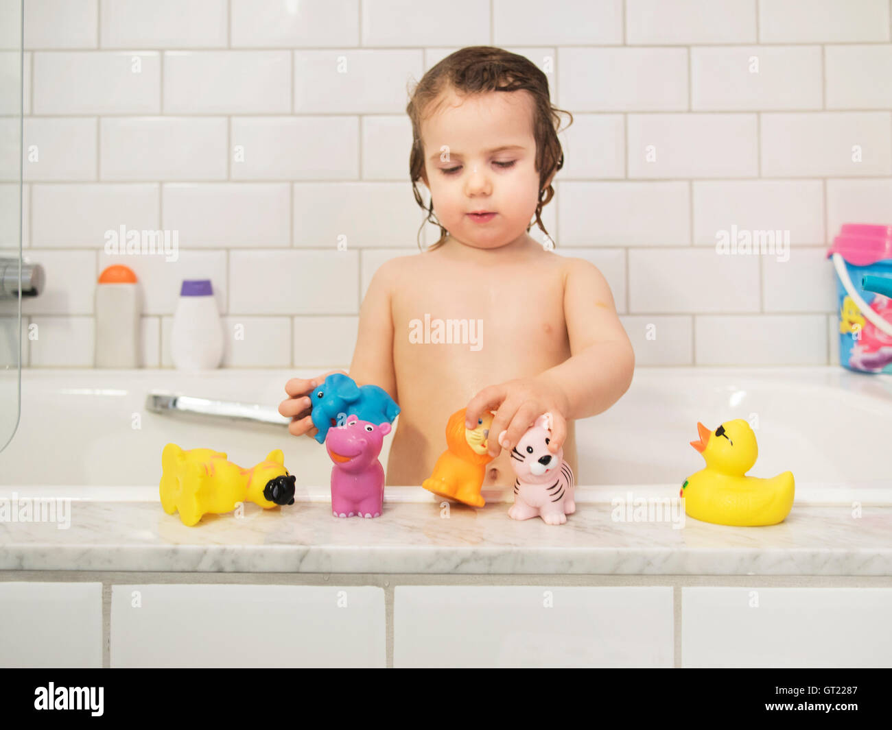 3×Rubber Ducks,Net and Swimming Ring-Bath Time Fun Toys Plays Yellow Toy Play uk
