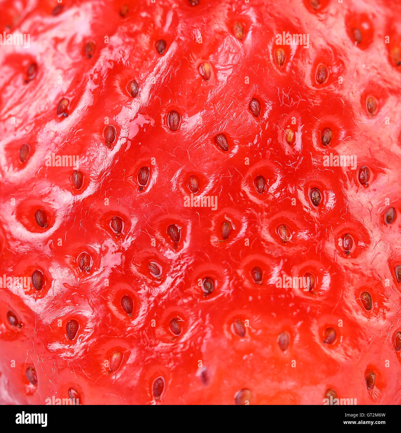 Extreme macro of strawberry texture - background Stock Photo - Alamy