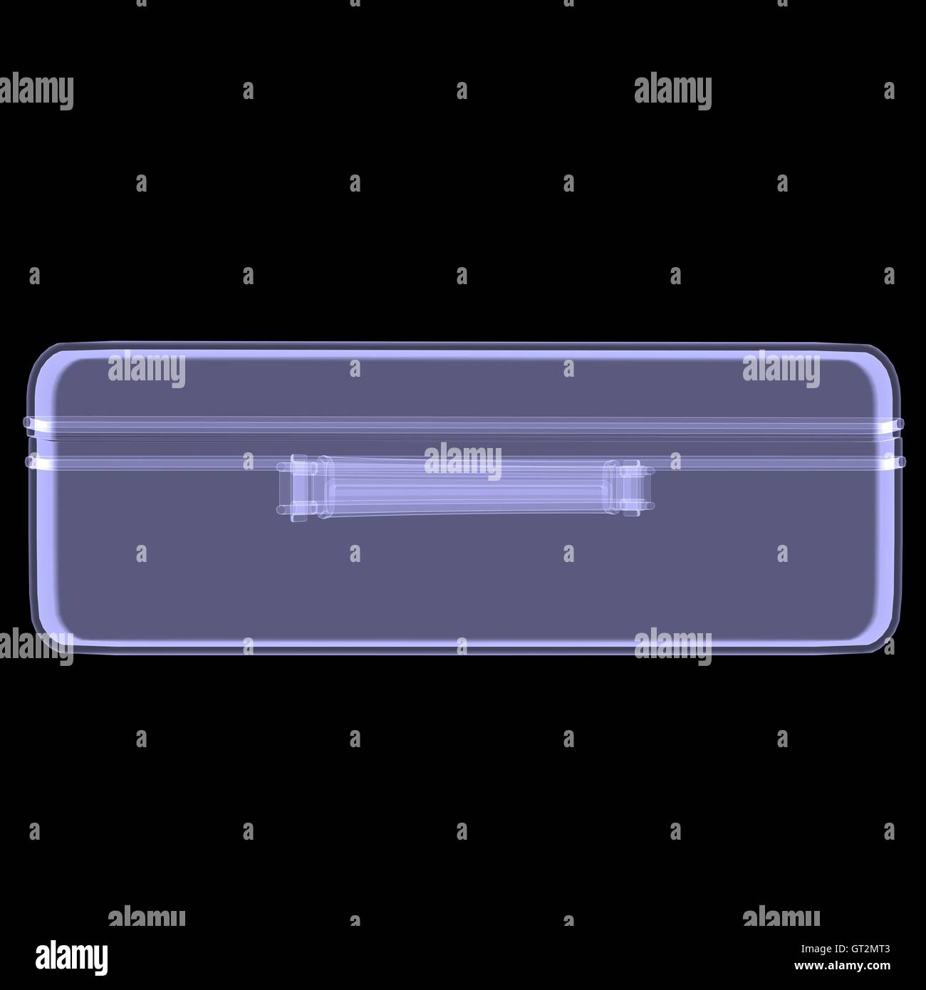 Suitcase. Xray render Stock Photo Alamy