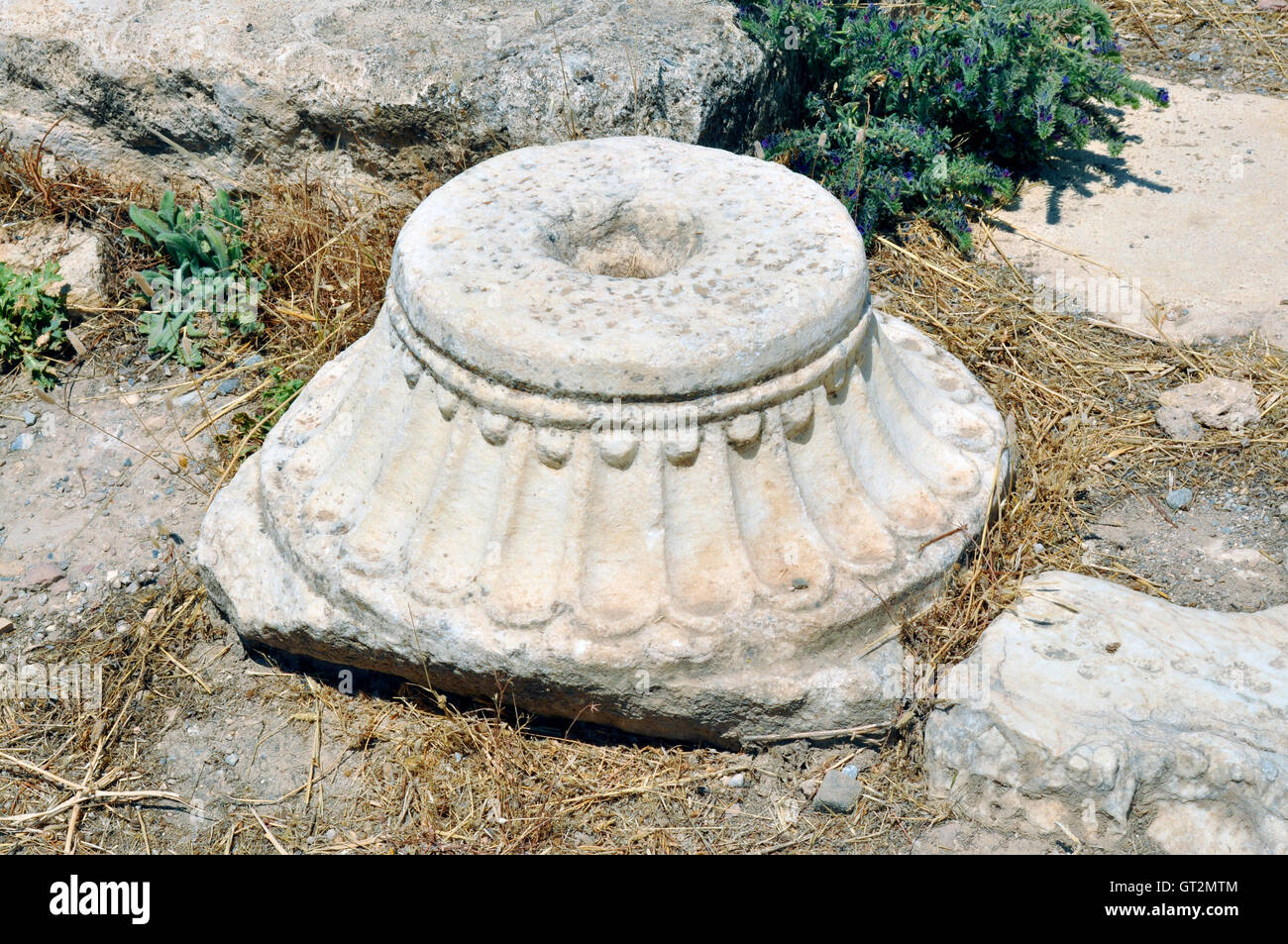 hierapolis pedestal Stock Photo