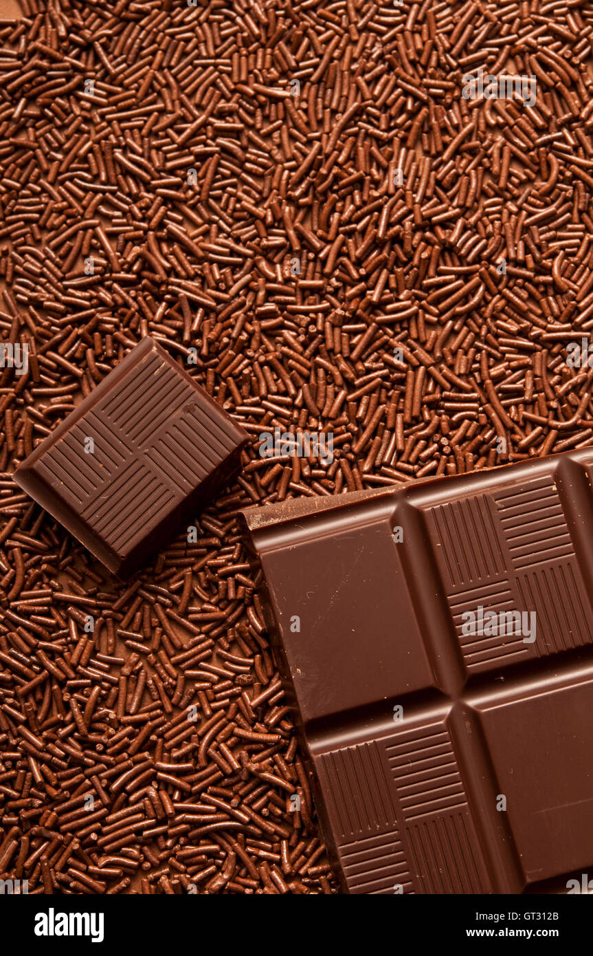 chocolate tablet Stock Photo