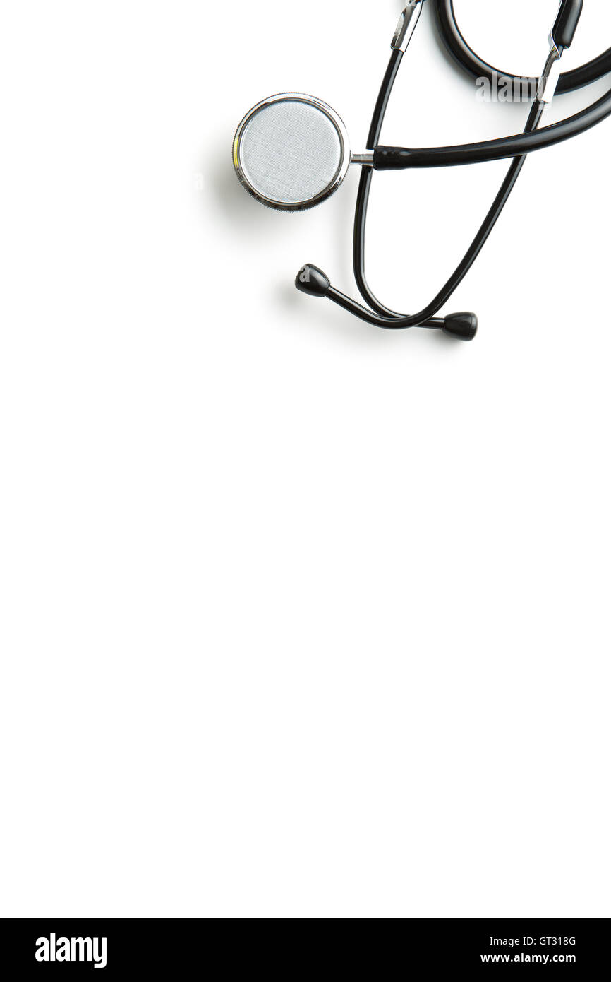 Stethoscope isolated on white background Stock Photo - Alamy