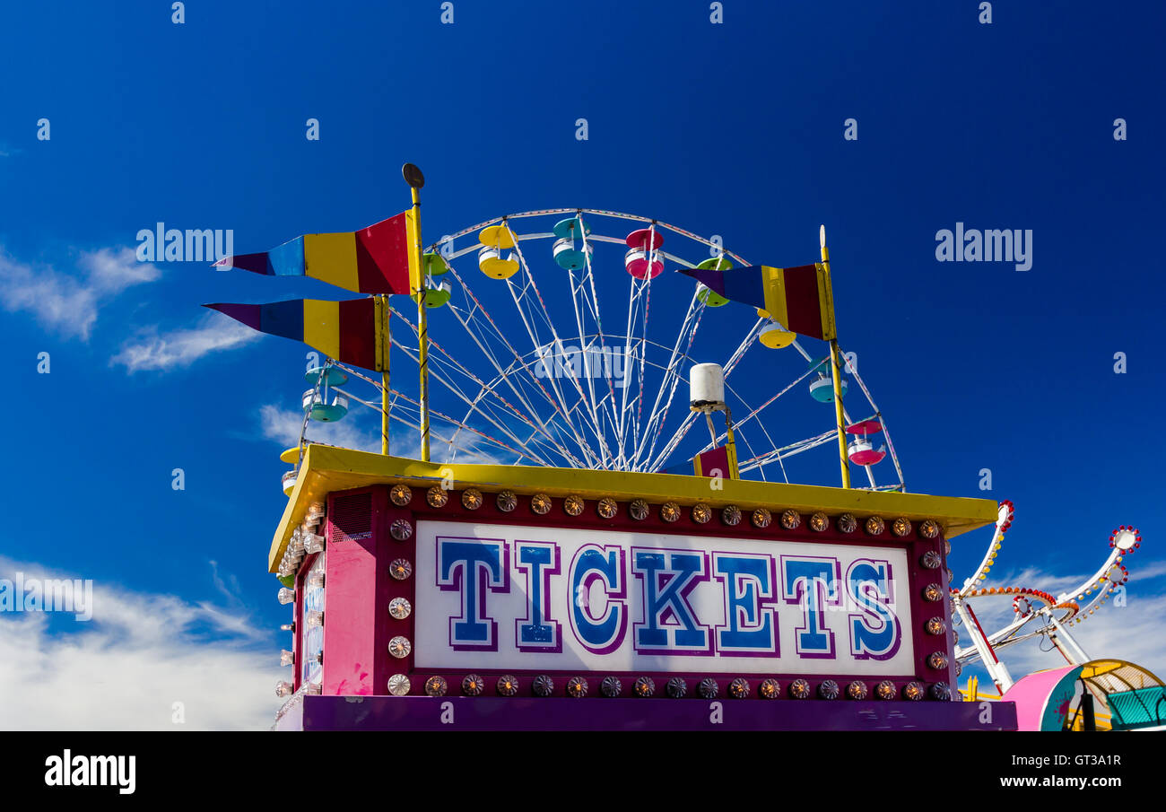Ticket booth fair rides hires stock photography and images Alamy
