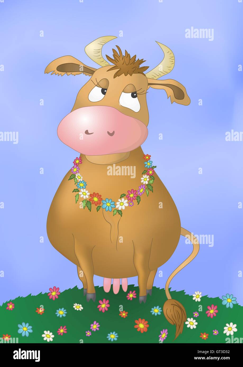 Cartoon cow hi-res stock photography and images - Alamy