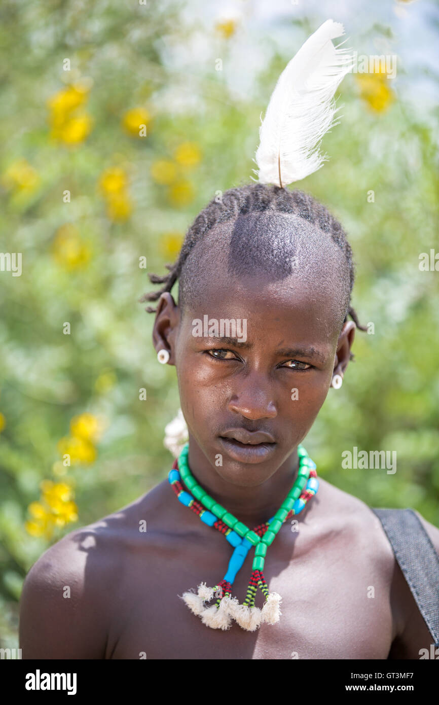 Portrait of Hamer tribe, Turmi, Omo Valley - Ethiopia Stock Photo - Alamy