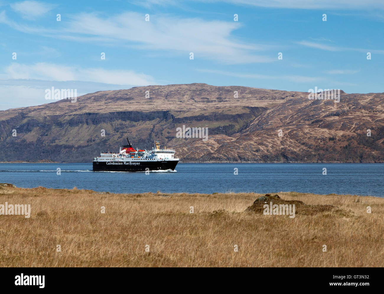 Craignure, Scotland - Aprile 19, 2014 : Passengers ferry on the route between Oban and Craignure, Isle of Mull, Scotland Stock Photo
