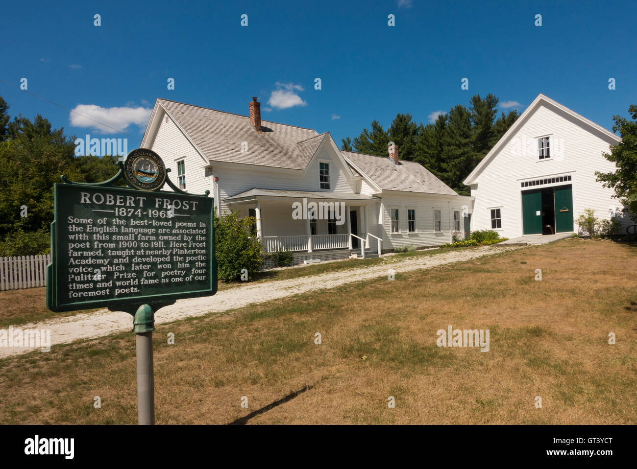 Robert Frost farm Derry New Hampshire Stock Photo Alamy