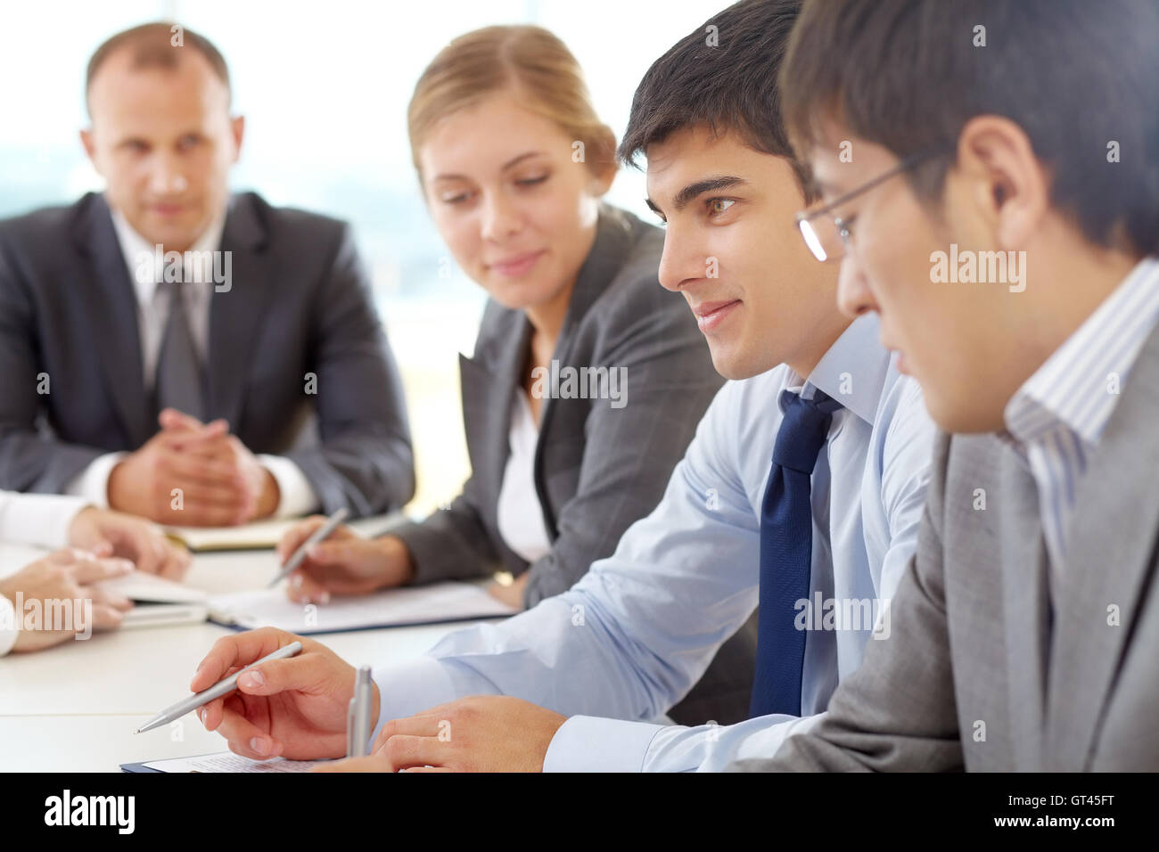 Woman career meeting hi-res stock photography and images - Alamy