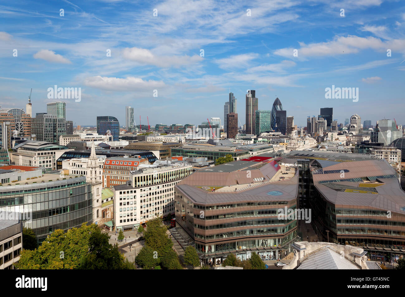 Aerial view of london old street hi-res stock photography and images ...