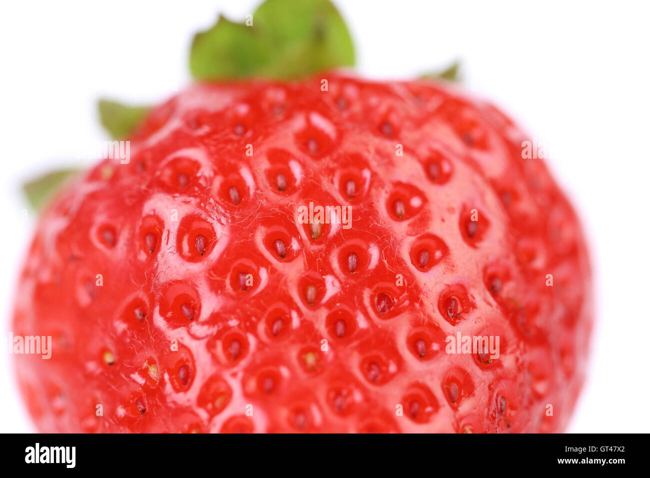 Close-up detail of a fresh red strawberry Stock Photo - Alamy