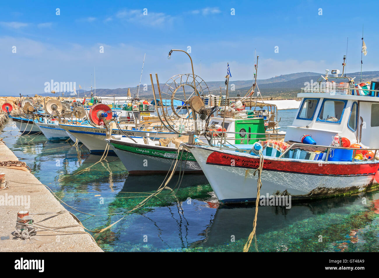 Cyprus sea boats hi-res stock photography and images - Alamy
