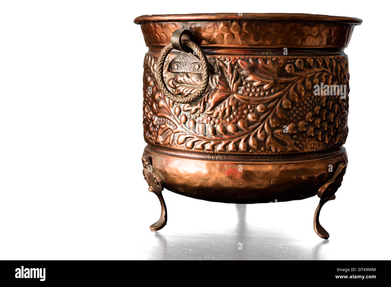 Antique art objects - medieval cauldron Stock Photo - Alamy