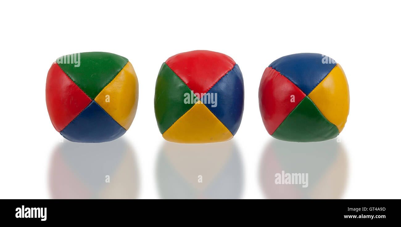 Three juggle balls isolated Stock Photo Alamy
