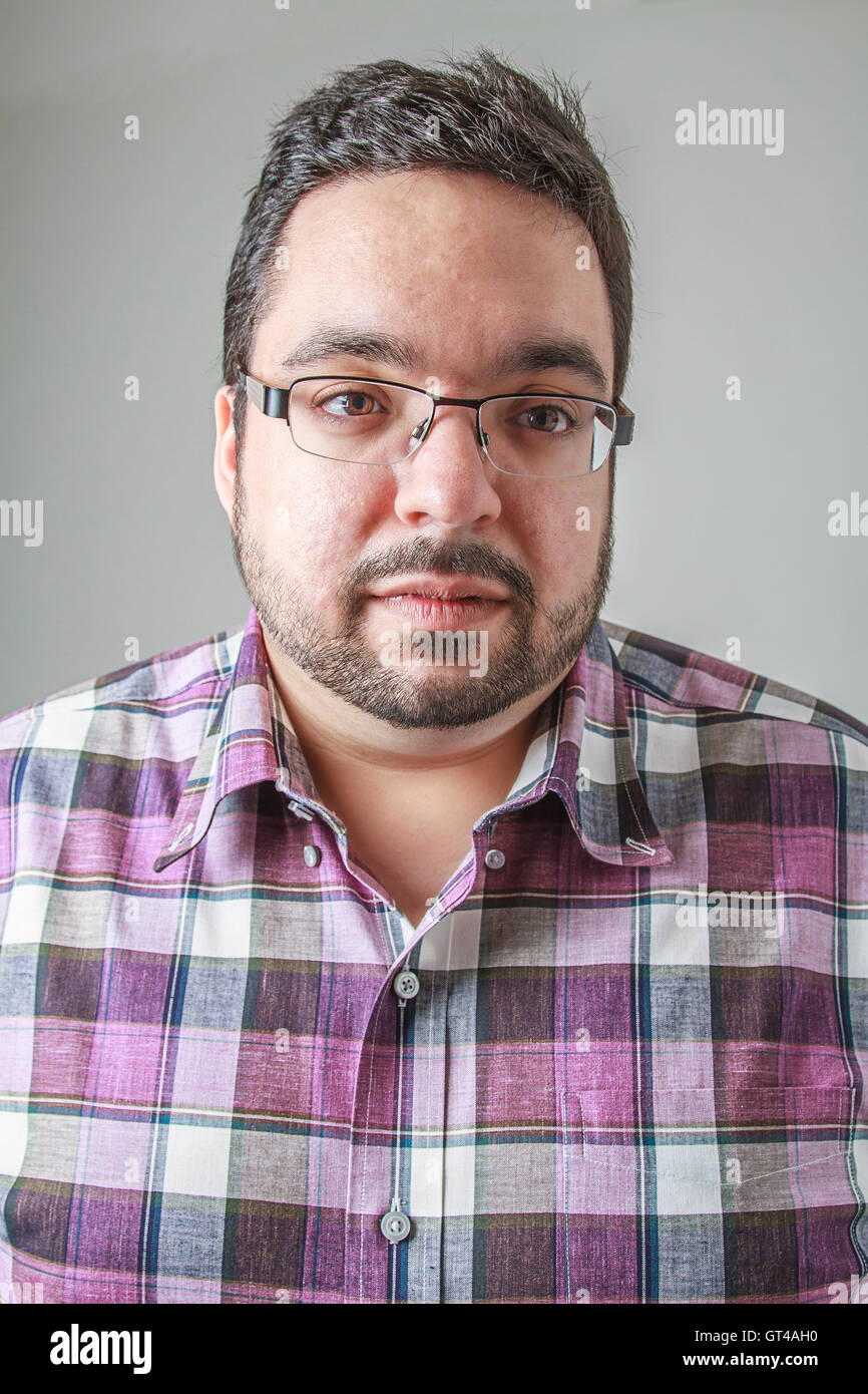 Young man big head thinking hi-res stock photography and images - Alamy