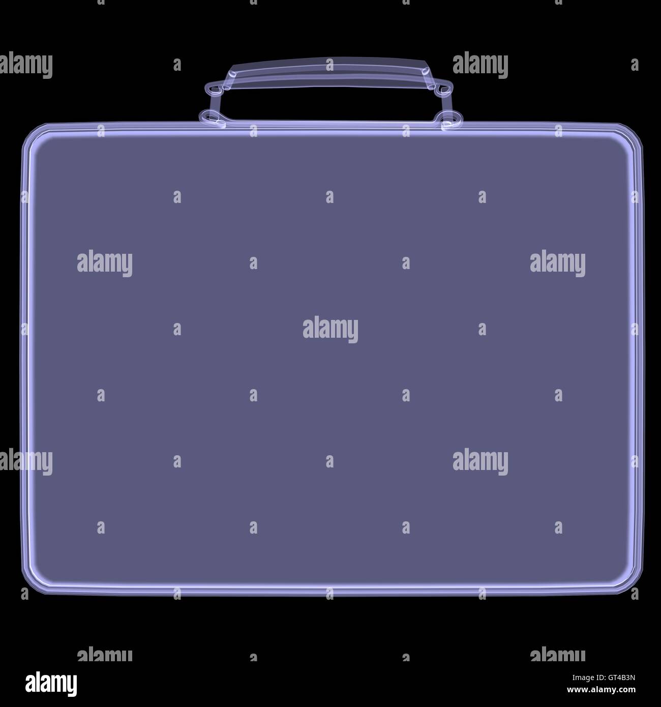 Suitcase. Xray render Stock Photo Alamy