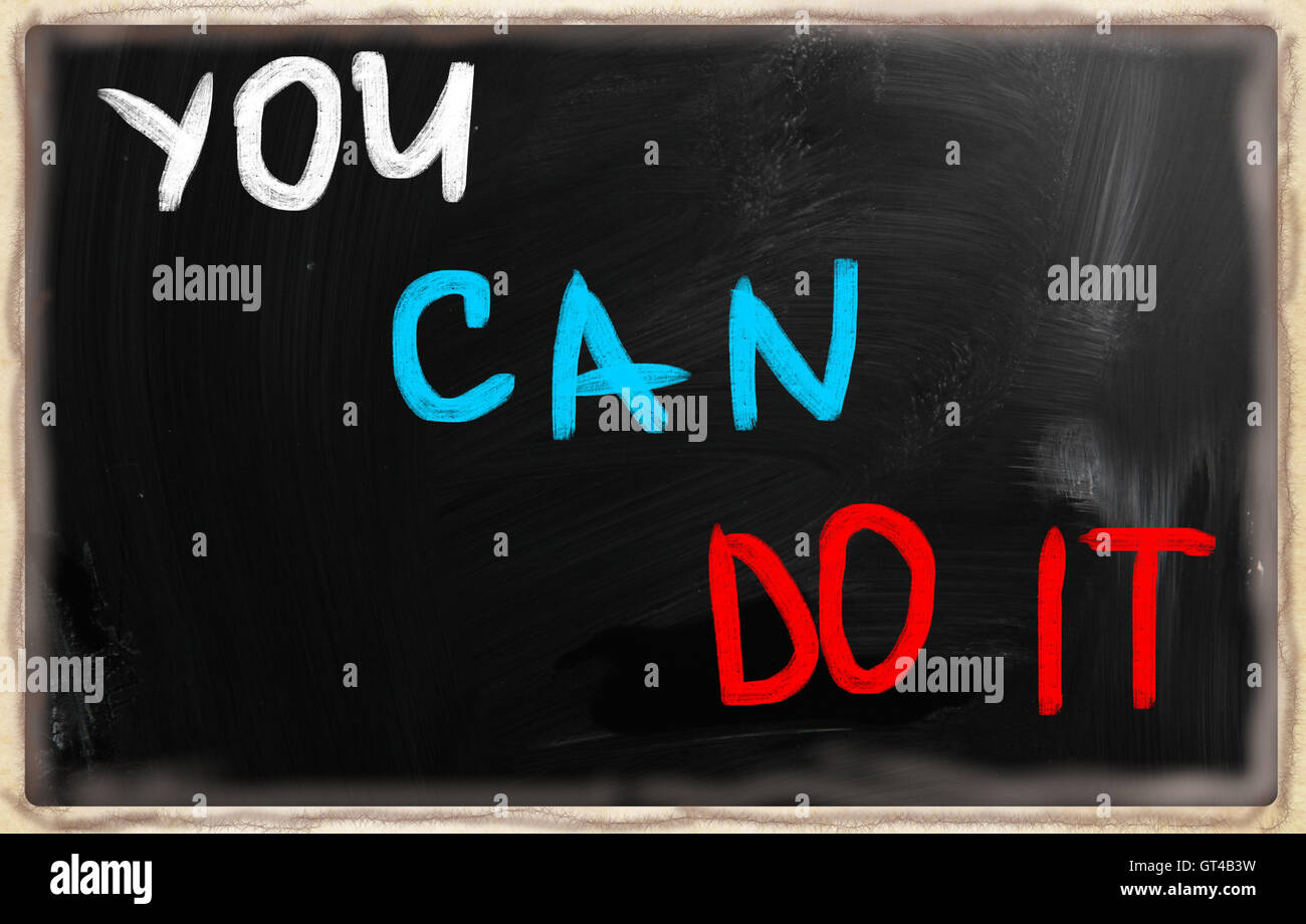 You can do it! Stock Photo - Alamy