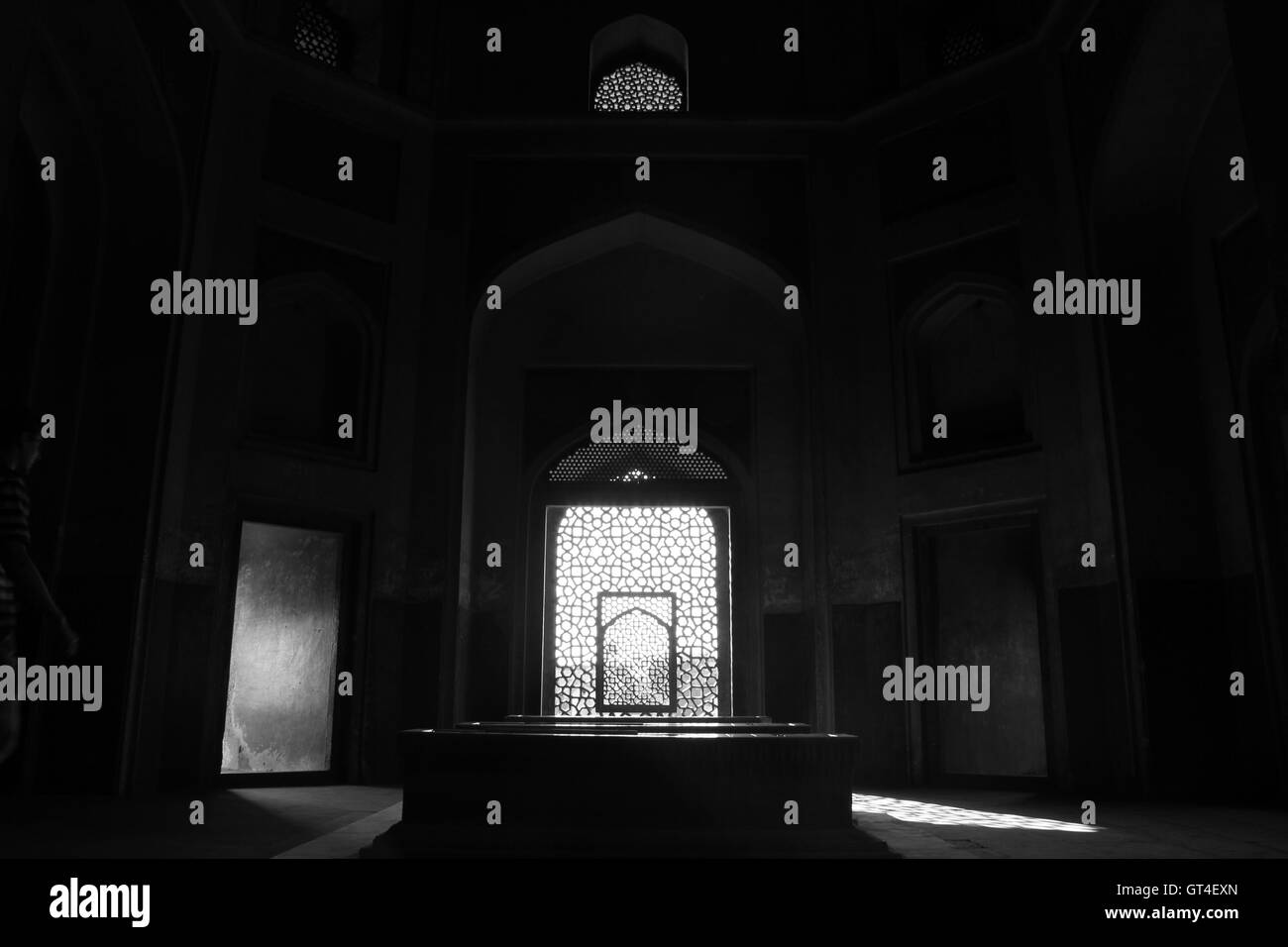 Inside humayun tomb Black and White Stock Photos & Images - Alamy