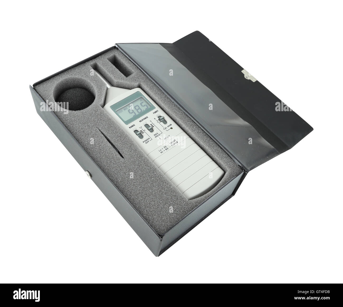 sound level meter in box Stock Photo Alamy