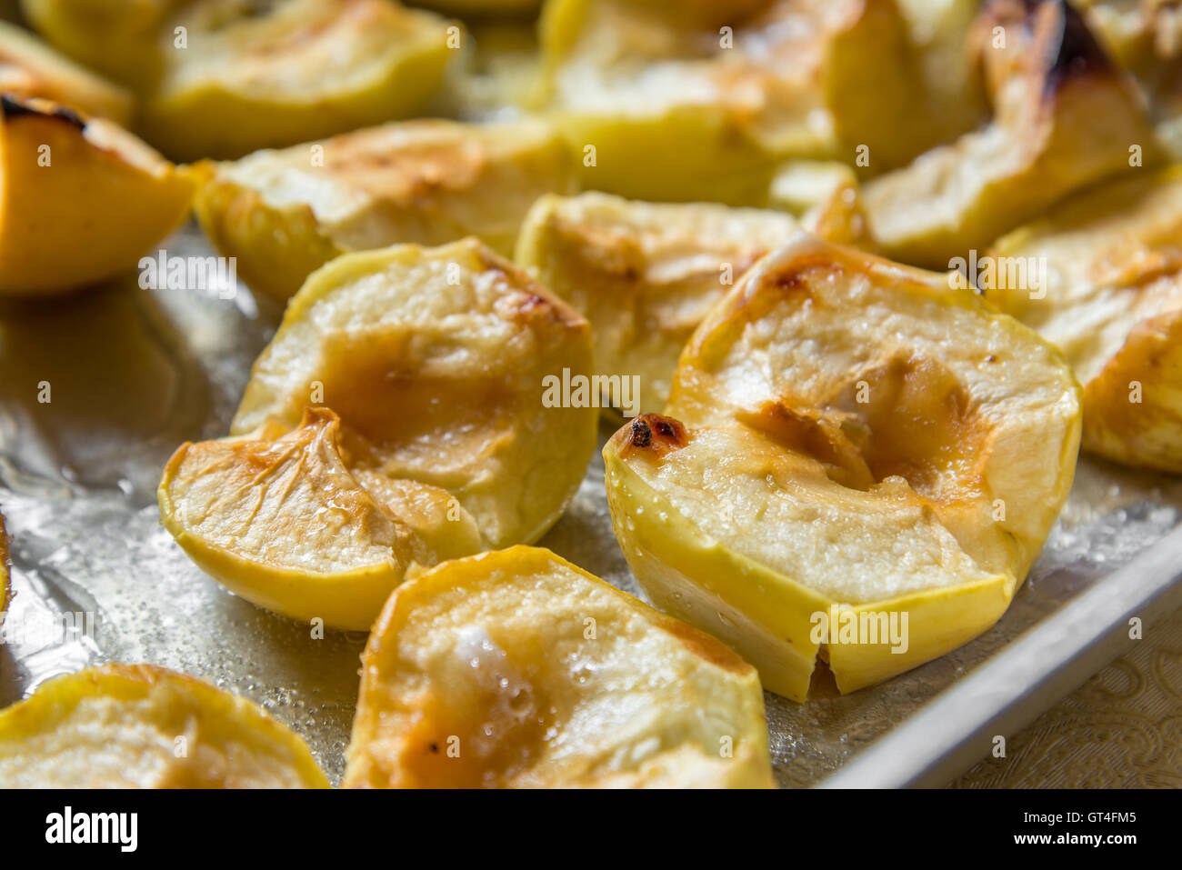 Apples baked to celebrate among Slavs - Apple Spas Stock Photo