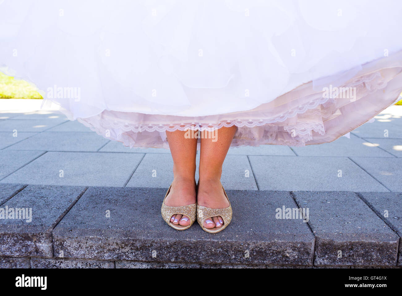 Bride On Her Wedding Day Stock Photo Alamy
