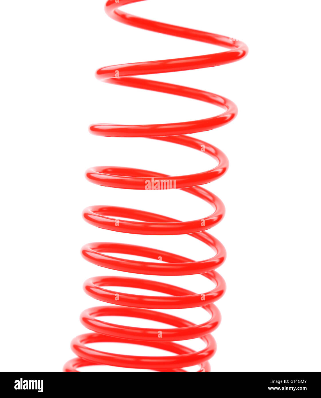 Plastic spring isolated on a white background Stock Photo Alamy