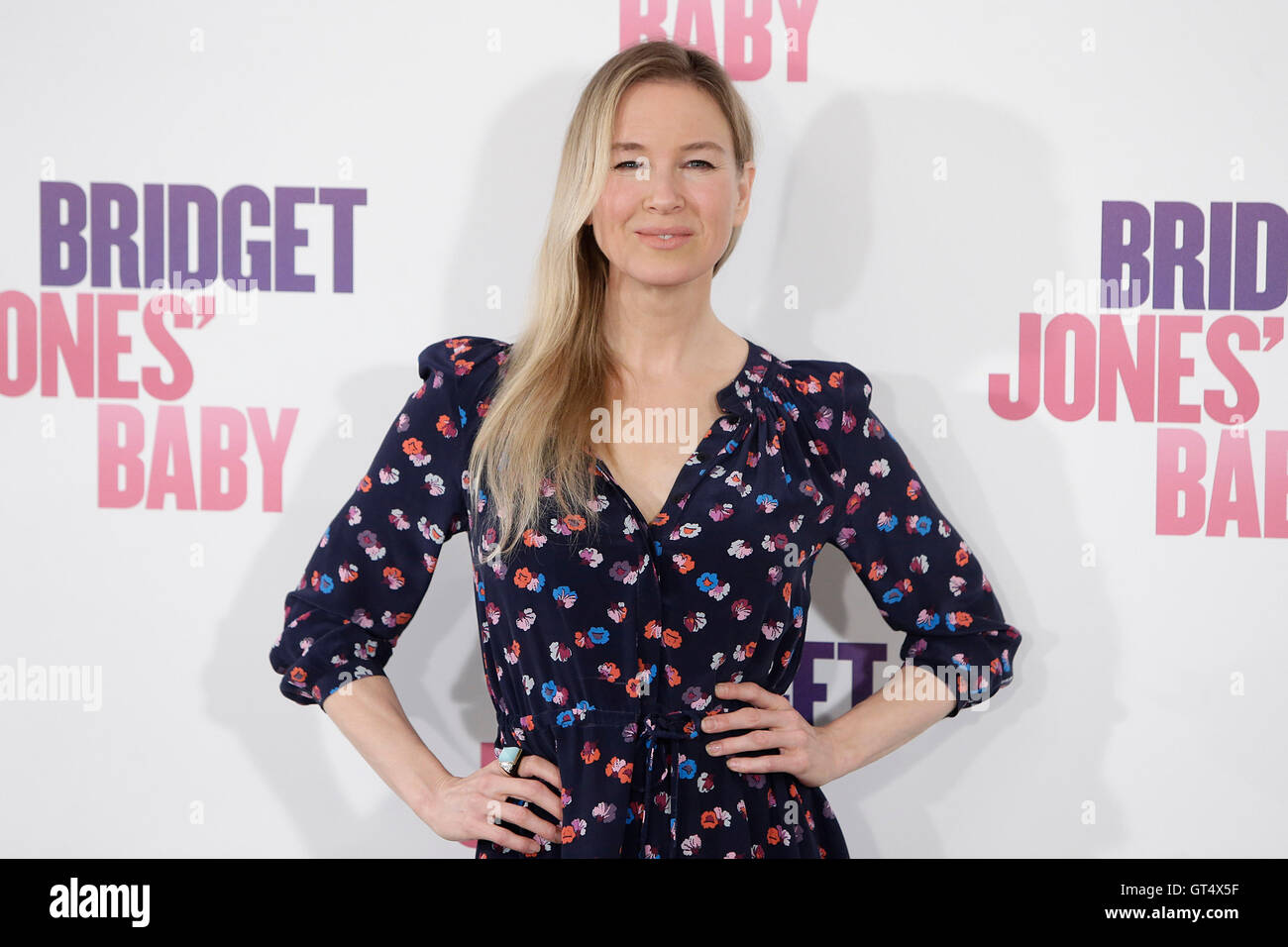 Madrid, Spain. 9th September, 2016. Actress Renee Zellweger during a photocall of 'Bridget Jones's Baby'  in Madrid, Spain on Friday September 9, 2016 Credit:  Gtres Información más Comuniación on line,S.L./Alamy Live News Stock Photo
