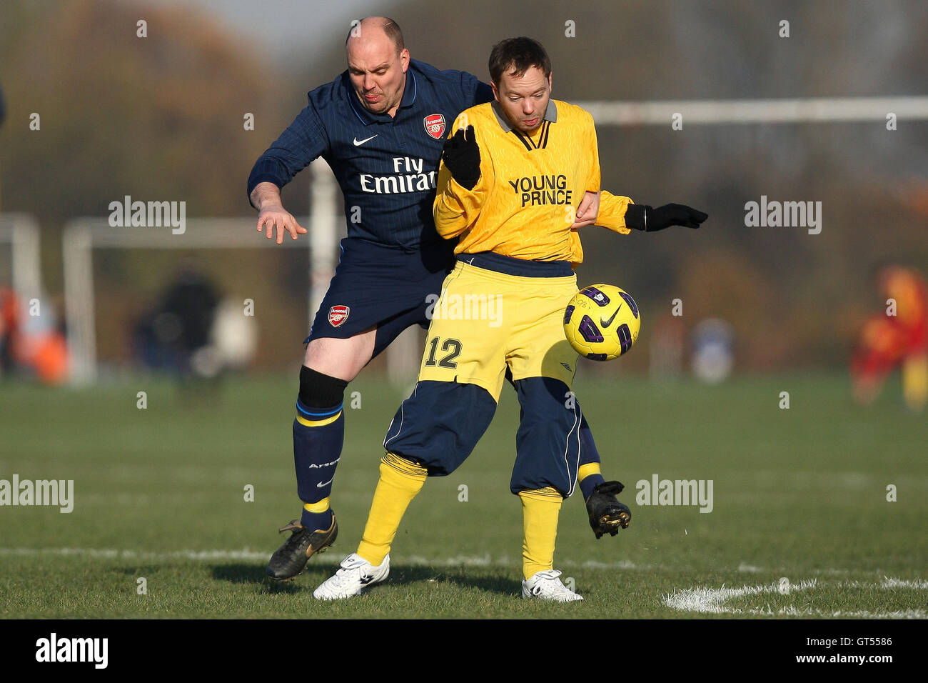 East London FC players pose for a team photo - East London (blue) vs Bow  Young Prince - Hackney & Leyton Sunday League Football at South Marsh,  Hackney Marshes, London - 10/10/10 Stock Photo - Alamy