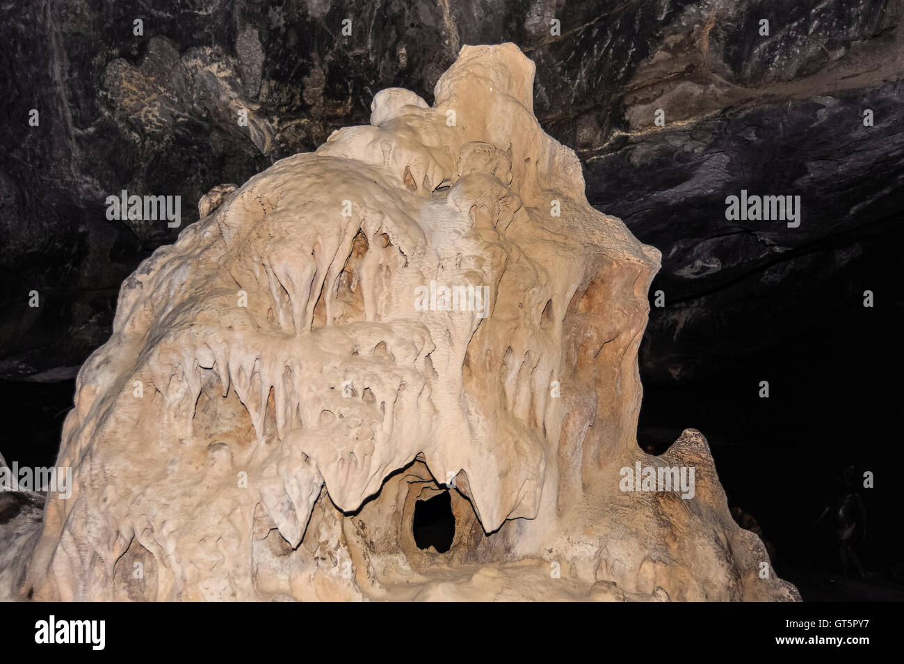 The Cango Caves are located at the foothills of the Swartberg range near the town of Oudtshoorn, South Africa. Stock Photo