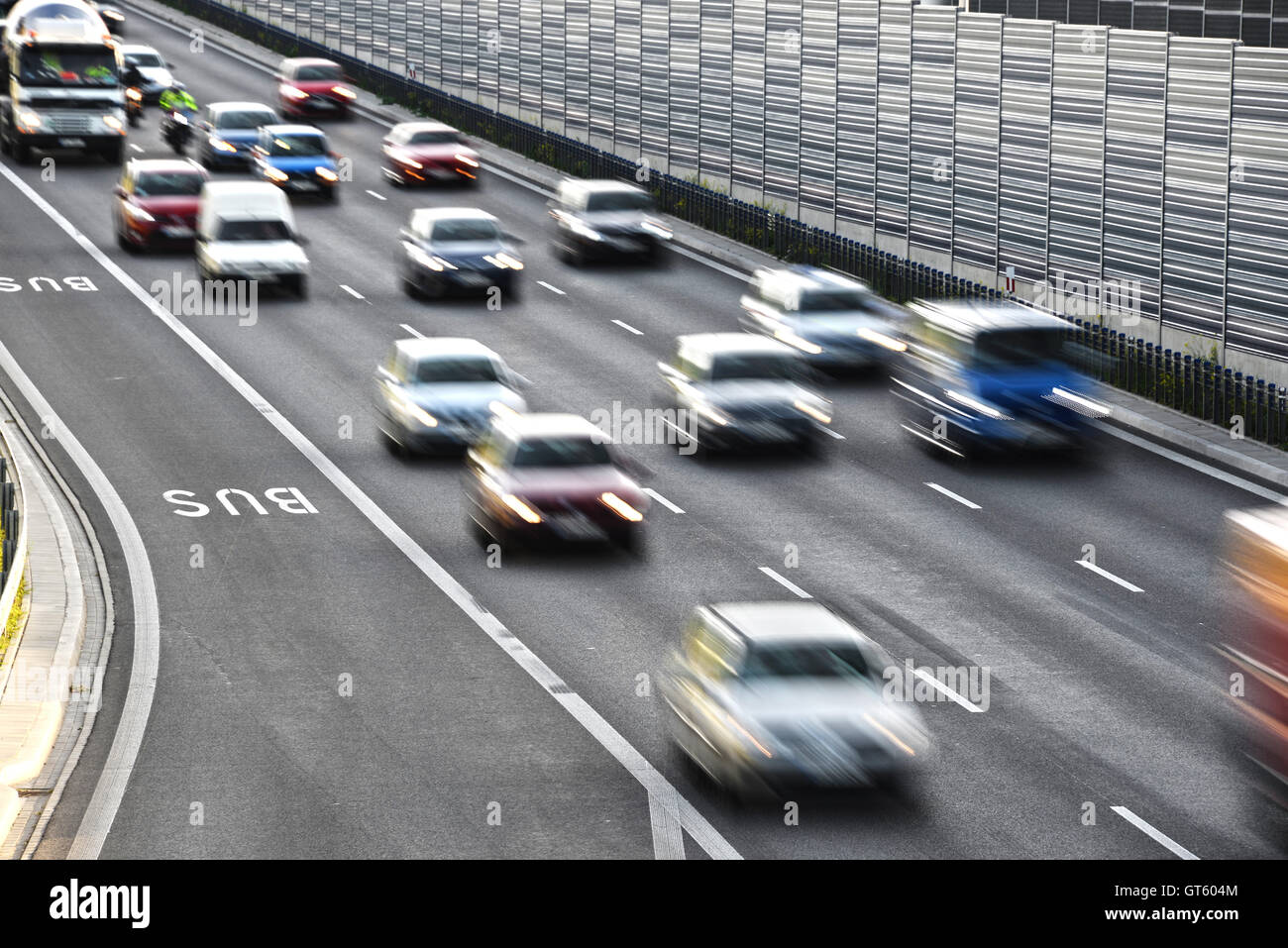 Six lane highway hi-res stock photography and images - Alamy