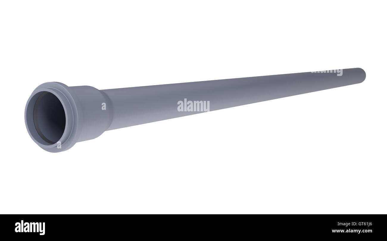 Grey PVC sewer pipe Stock Photo Alamy