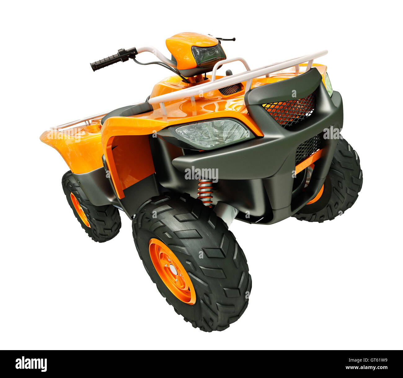 Quad bike isolated Stock Photo - Alamy