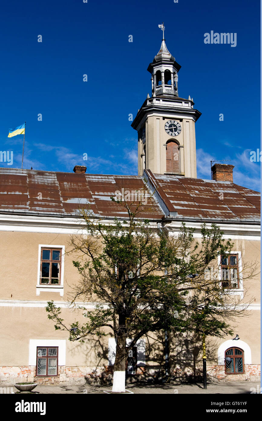 History Building Tower Historic building with tower and clock Stock Photo - Alamy