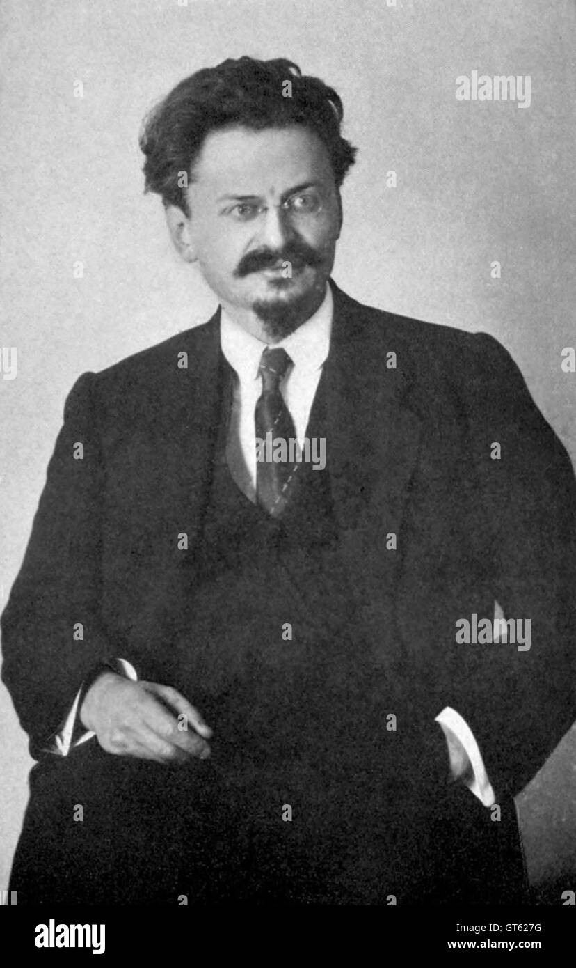 Leon Trotsky, Lev Trotsky, Marxist revolutionary, Soviet politician, and the founding leader of the Red Army Stock Photo