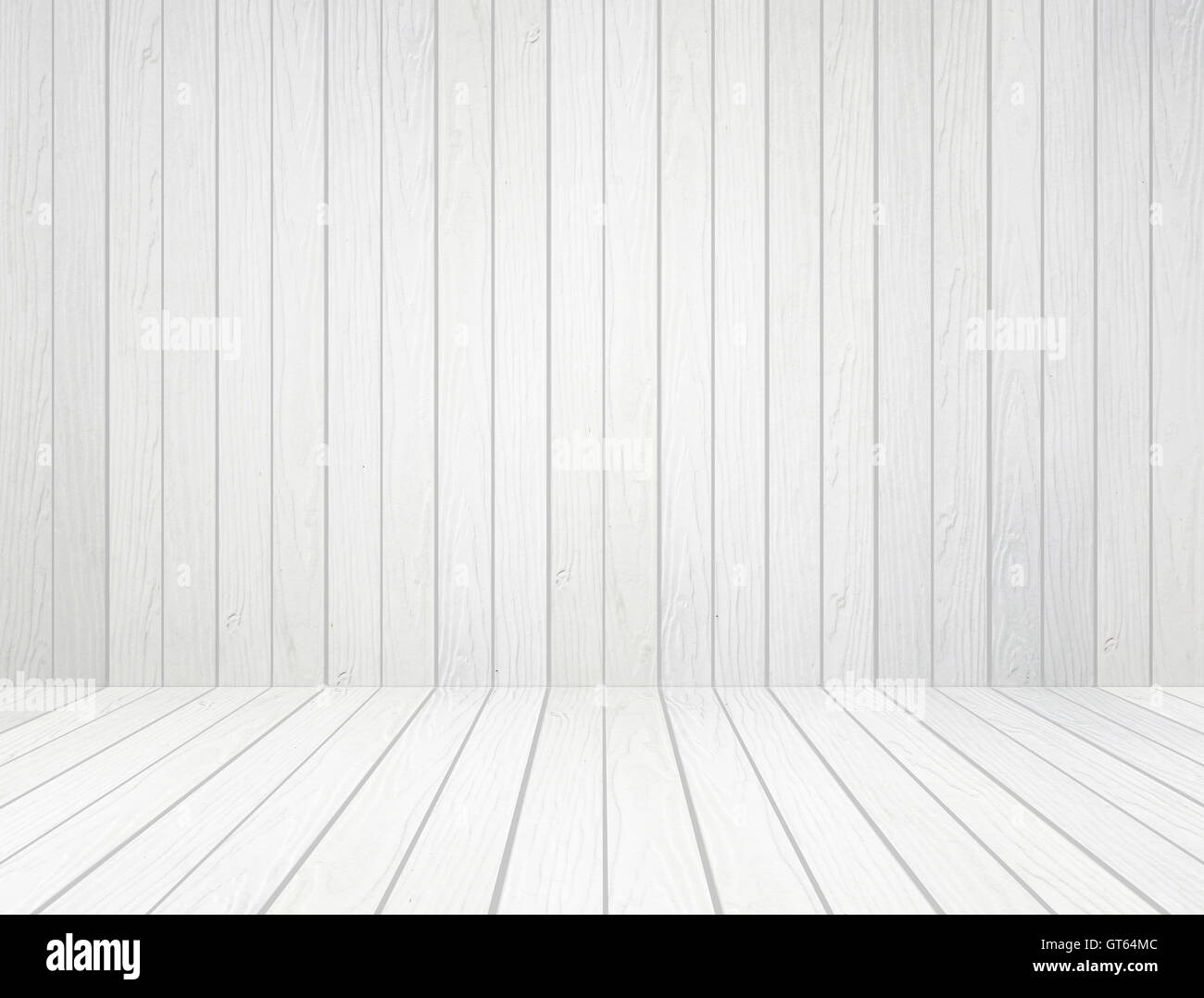 white wood wall and wood floor background Stock Photo - Alamy