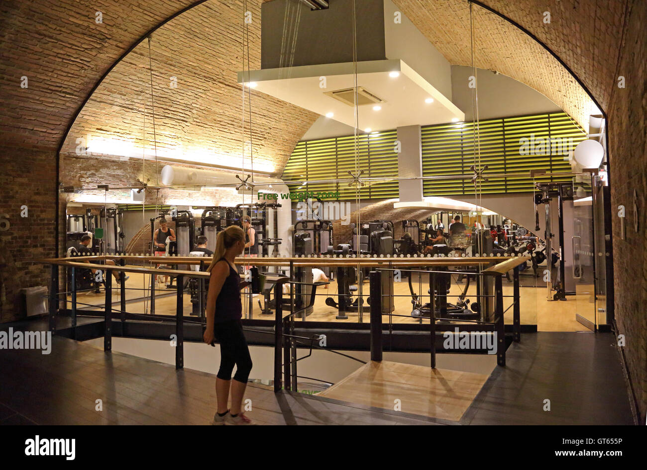 The interior of the Nuffield Fitness Centre located in Victorian