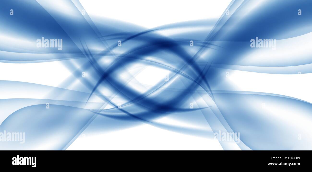 Abstract Blue Wave Set on Transparent Background. Vector Illust Stock ...