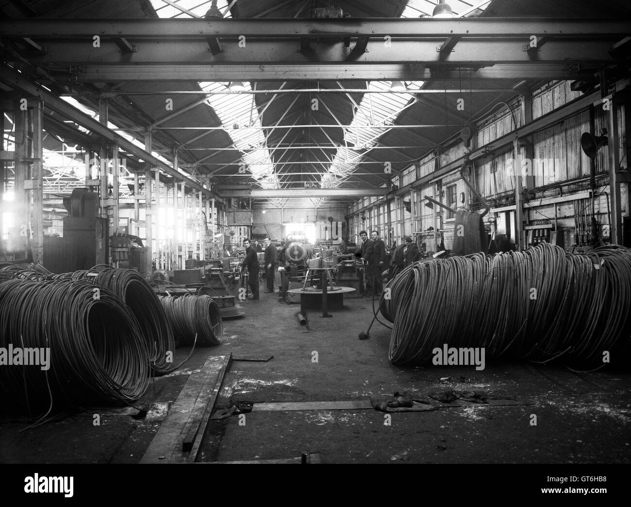Steel works producing steel wire rods at Haybridge Steel Works in