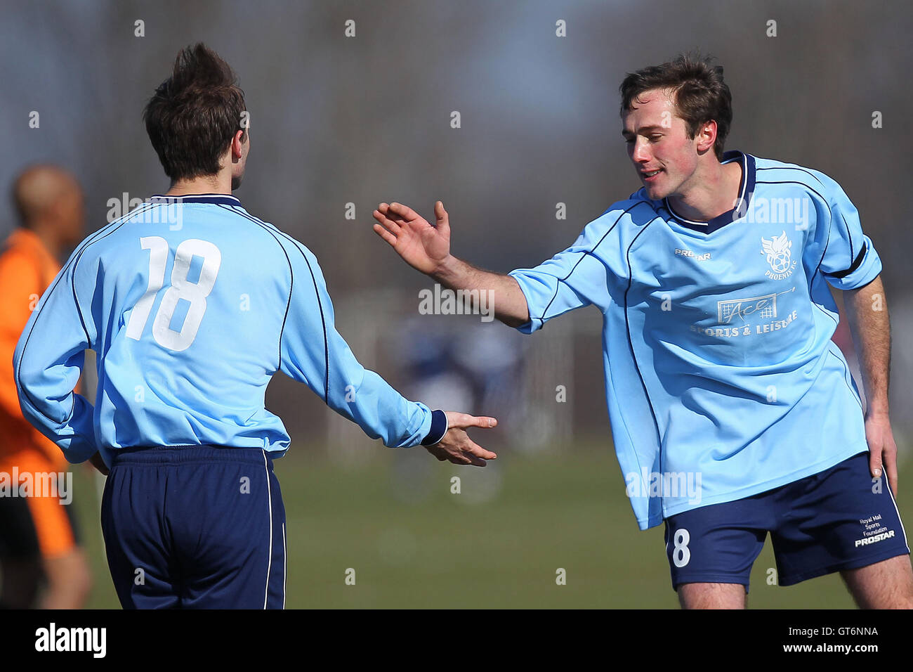 Phoenix (blue) vs Adam & Eve - Hackney & Leyton Sunday League Football ...