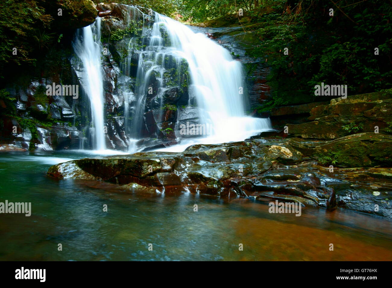 Waterfall Bach Ma National park Vietnam Stock Photo - Alamy