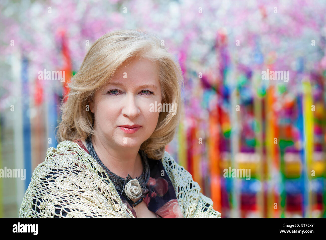 Russian woman portrait 50 years hi-res stock photography and images - Alamy