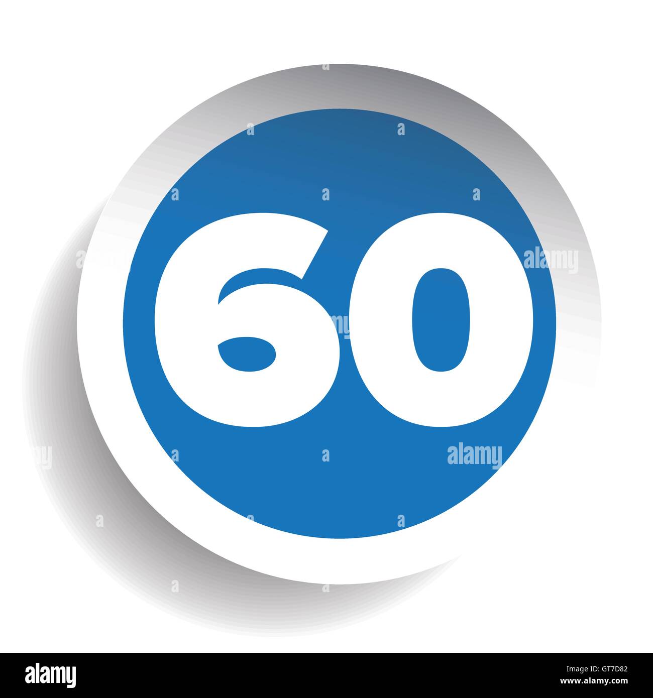 The number 60 Cut Out Stock Images & Pictures - Alamy