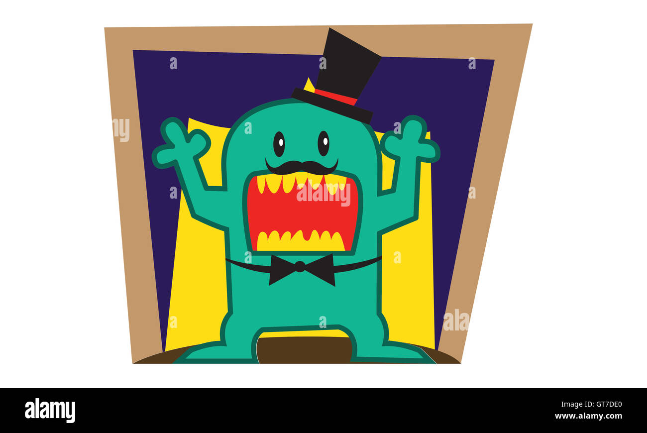 Green Monster vector art Stock Photo Alamy