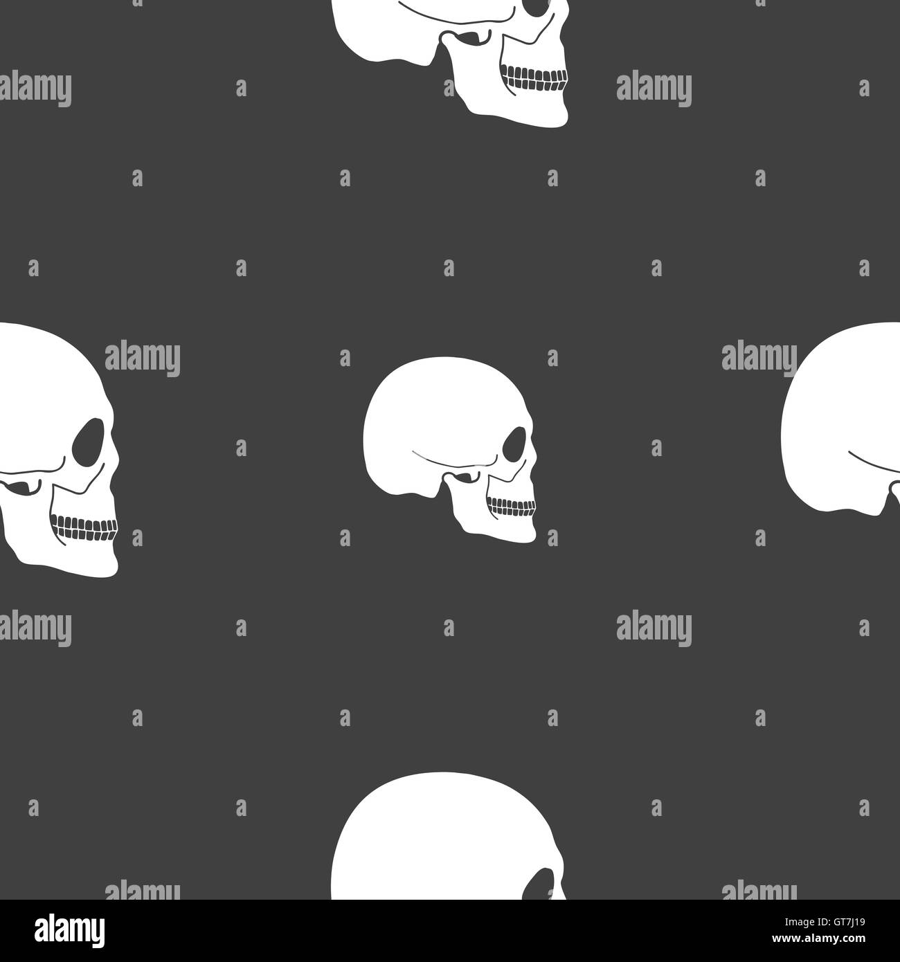 Pixel skull Black and White Stock Photos & Images - Alamy