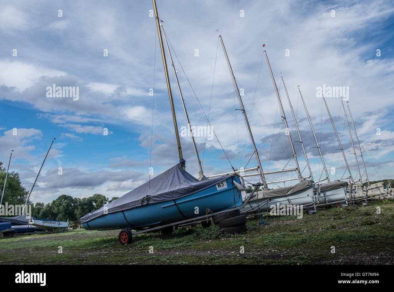 Boats at Tamworth Boat Club Stock Photo Alamy
