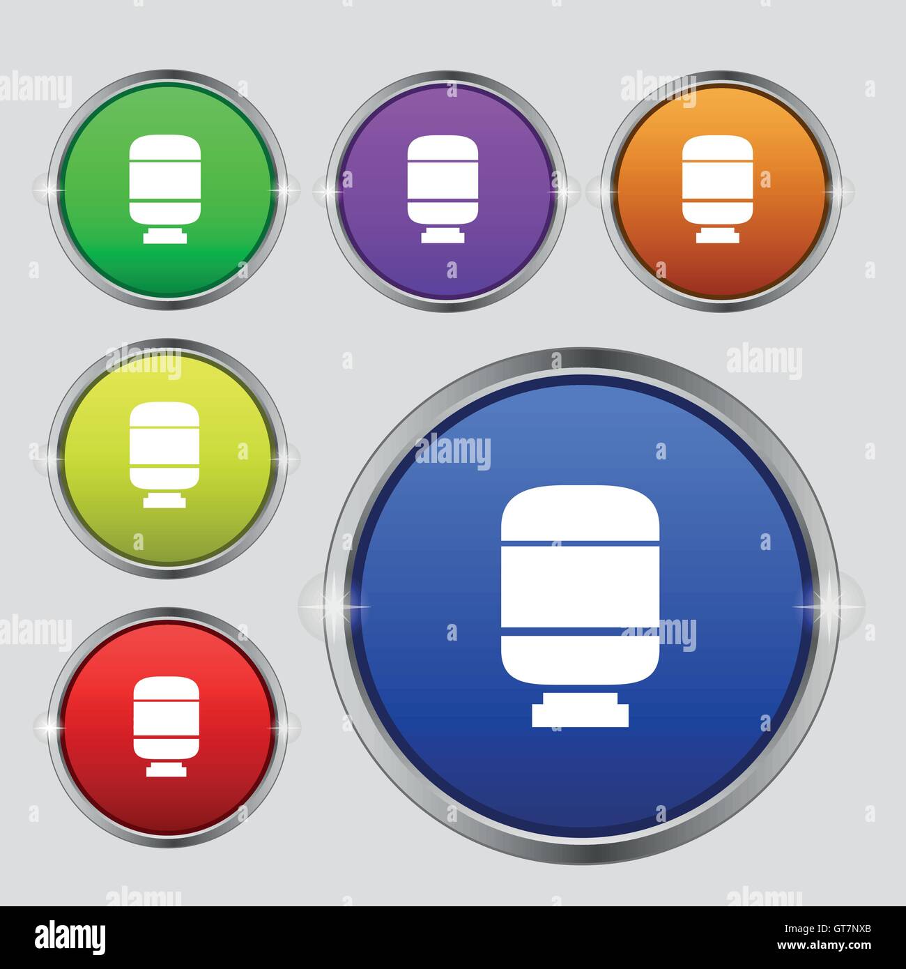 medication icon sign. Round symbol on bright colourful buttons. Vector ...