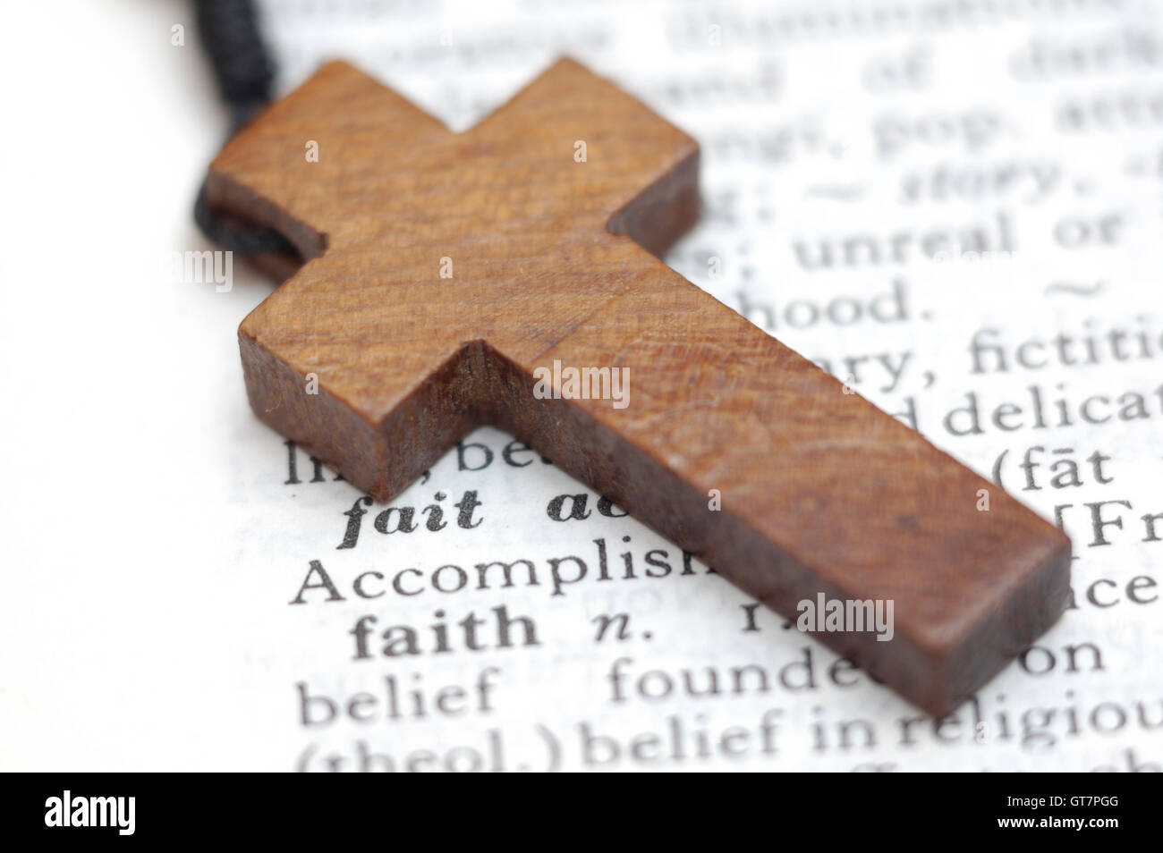 Cross on Dictionary Stock Photo Alamy