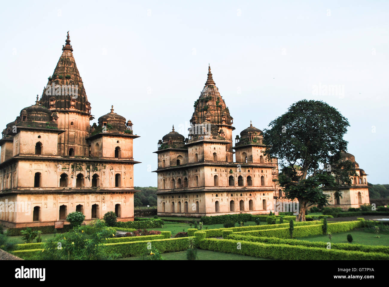 Orchha (or Urchha) is a town in Tikamgarh district of Madhya Pradesh Stock Photo