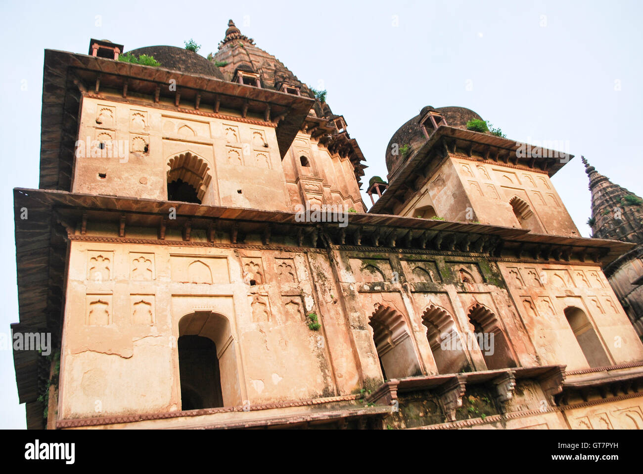 Orchha (or Urchha) is a town in Tikamgarh district of Madhya Pradesh Stock Photo